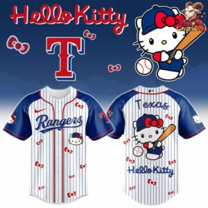 Texas Rangers x Hello Kitty Night 2026 Baseball Jersey 4
