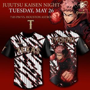 Texas Rangers x Jujutsu Kaisen Night 2026 Baseball Jersey 2