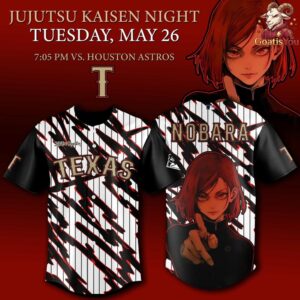 Texas Rangers x Jujutsu Kaisen Night 2026 Baseball Jersey 4