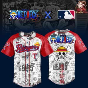 Texas Rangers x One Piece Special Edition Fan Baseball Jersey 2