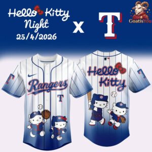 Texas Rangers x x Hello Kitty Night 2026 Limited Edition Baseball Jersey 3