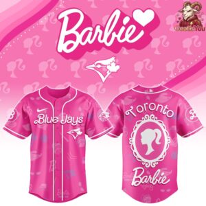 Toronto Blue Jays Collab Barbie Night Limited Edition Baseball Jersey 1