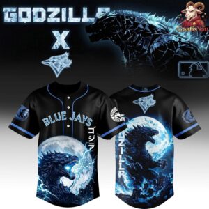 Toronto Blue Jays x Godzilla Legendary Limited Edition Baseball Jersey 1