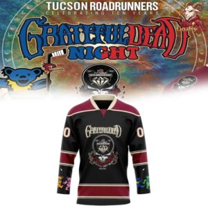 Tucson Roadrunners Grateful Dead Night Hockey Jersey 2