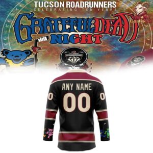 Tucson Roadrunners Grateful Dead Night Hockey Jersey 3