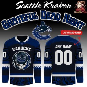 Vancouver Canucks Collab Grateful Dead Night 2026 Hockey Jersey