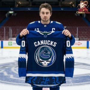 Vancouver Canucks Collab Grateful Dead Night 2026 Hockey Jersey 2
