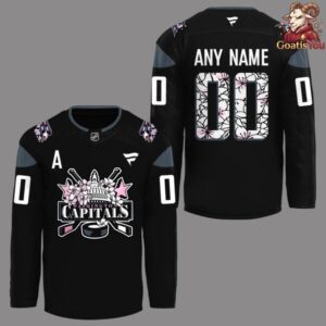 Washington Capitals Caps In Bloom Limited Edition Hockey Jersey 2