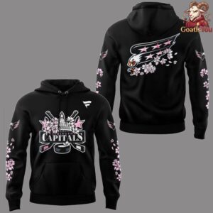Washington Capitals Caps In Bloom Limited Edition Hoodie 4