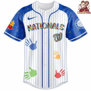 Washington Nationals Autism Awareness 2026 Baseball Jersey 2