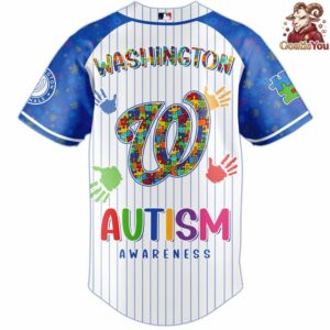 Washington Nationals Autism Awareness 2026 Baseball Jersey 3