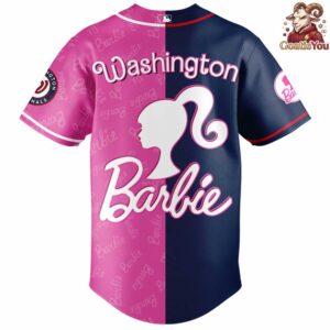 Washington Nationals Barbie Night Game 2026 Baseball Jersey 3