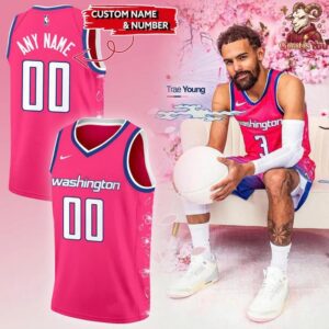 Washington Wizards Cherry Blossom Uniform Basketball Jersey
