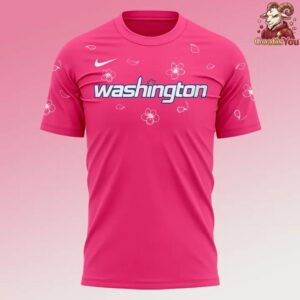 Washington Wizards Cherry Blossom Uniform T Shirt 2
