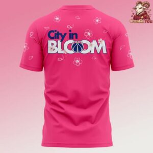 Washington Wizards Cherry Blossom Uniform T Shirt 3