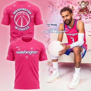 Washington Wizards Cherry Blossom Uniform T Shirt 4