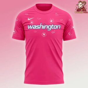 Washington Wizards Cherry Blossom Uniform T Shirt 5