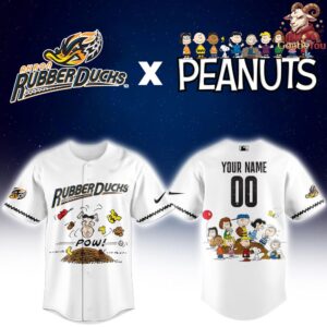Akron RubberDucks x Peanuts Night Limited Edition Baseball Jersey 2 1