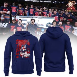 Arizona Wildcats 2026 Mens Basketball Tournament Final Four T Shirt 2