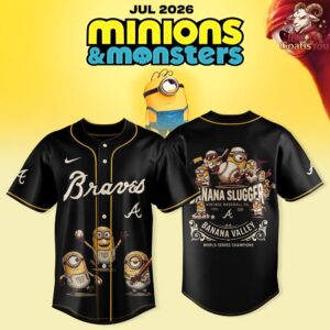Atlanta Braves x Minions & Monster 2026 Baseball Jersey