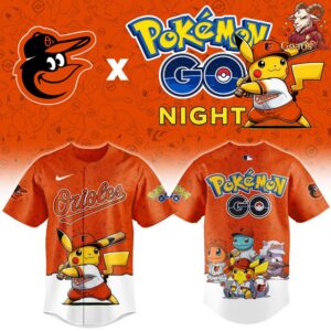 Baltimore Orioles x Pokemon GO Night Limited Edition Jersey 2