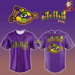 Biloxi Shuckers x Biloxi King Cakes Limited Edition Jersey 2