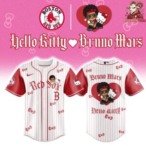 Boston Red Sox x Bruno Mars x Hello Kitty Limited Edition Jersey