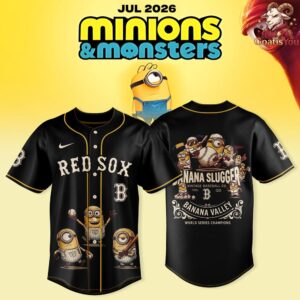 Boston Red Sox x Minions & Monsters 2026 Baseball Jersey