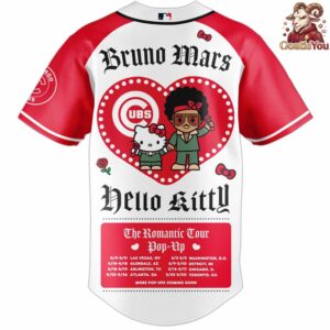 Chicago Cubs x Bruno Mars x Hello Kitty x The Romantic Tour Jersey 3
