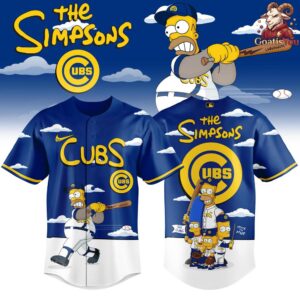 Chicago Cubs x The Simpsons Limited Edition Baseball Jersey