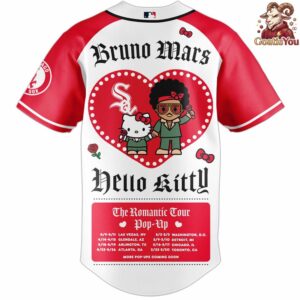 Chicago White Sox x Bruno Mars x Hello Kitty x The Romantic Tour Jersey 3