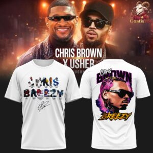 Chris Brown x Raymond Usher RB Tour 2026 T Shirt 2