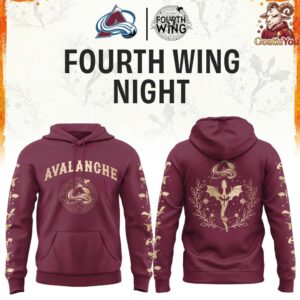 Colorado Avalanche Fourth Wing Night Limited Edition Hoodie 2