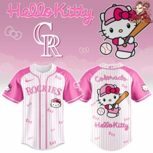 Colorado Rockies x Hello Kitty Night Limited Edition Jersey 5