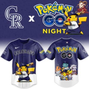 Colorado Rockies x Pokemon GO Night Limited Edition Jersey 2