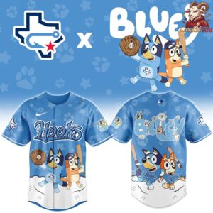 Corpus Christi Hooks x Bluey Night Limited Edition Baseball Jersey 2