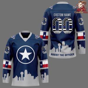Dallas Stars Assist The Officer Limited Edition Hockey Jersey 2
