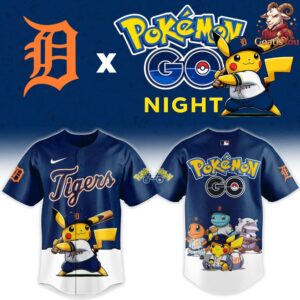 Detroit Tigers x Pokemon GO Night Limited Edition Jersey 2