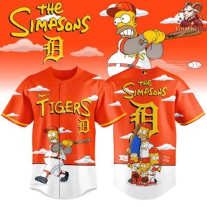 Detroit Tigers x The Simpsons Limited Edition Baseball Jersey