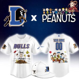 Durham Bulls Peanuts Night Limited Edition Jersey