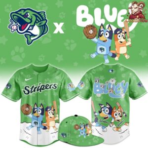 Gwinnett Stripers x Bluey Night Limited Edition Baseball Jersey 1