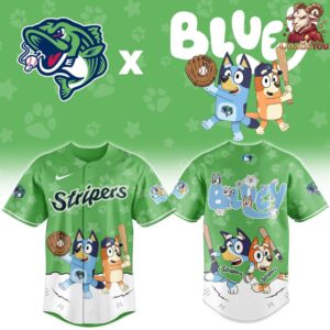 Gwinnett Stripers x Bluey Night Limited Edition Baseball Jersey 2
