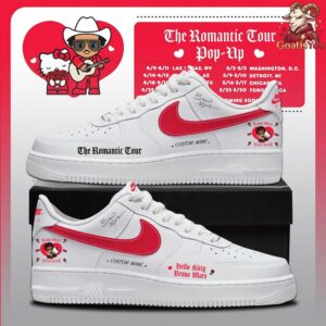Hello Kitty x Bruno Mars x The Romantic Tour Air Force 1