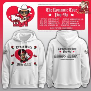 Hello Kitty x Bruno Mars x The Romantic Tour Pop-Up Hoodie