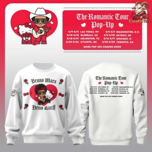 Hello Kitty x Bruno Mars x The Romantic Tour Pop Up Sweatshirt