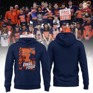 Illinois Fighting Illini 2026 Men's Basketball Tournament Final Four Hoodie 2