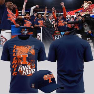 Illinois Fighting Illini 2026 Men's Basketball Tournament Final Four T Shirt 4