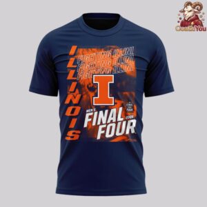 Illinois Fighting Illini 2026 Men's Basketball Tournament Final Four T Shirt 5