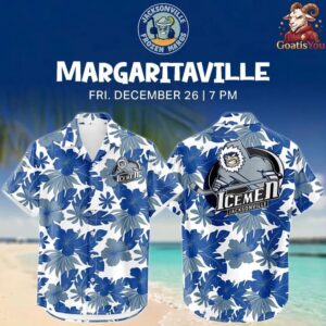 Jacksonville IceMen 2026 Margaritaville Night Hawaiian Shirt