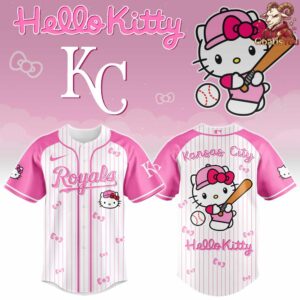 Kansas City Royals x Hello Kitty Night Limited Edition Jersey 5